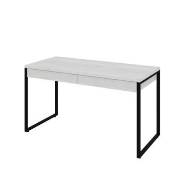 Imagem de Mesa Kuadra Office 135x60x75cm C-02 Gavetas Snow - Snow -
