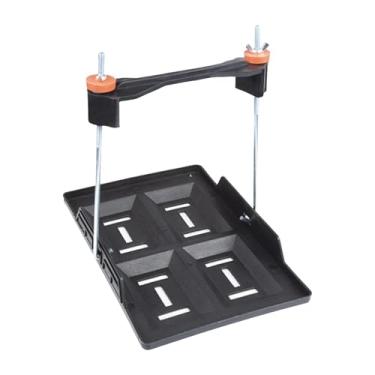 Imagem de KiBcsLic Kit universal de fixação de bateria, acessório estabilizador de bateria profissional, fácil instalação para 55-100AH, serviço pesado, antivibração, 19.5x28.5x25cm