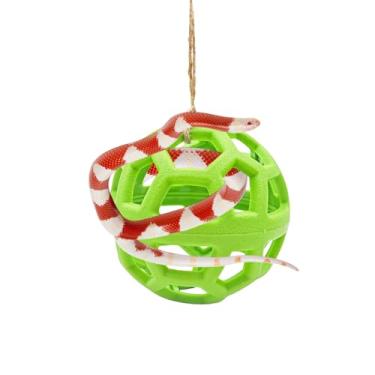 Imagem de Bola de cobra fina acessórios Python bola de escalada réptil Python Playground brinquedos de escalada (verde)