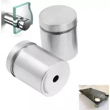 Imagem de Kit 60Uni Prolongador 25X25M Inox Suporte Vidro Mad, Painel