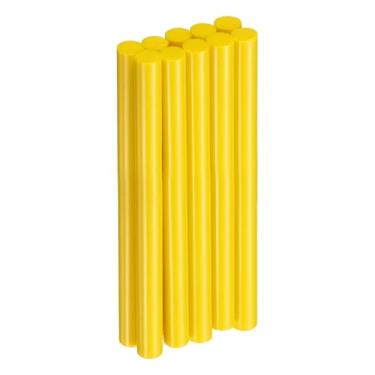 Imagem de HARFINGTON 10 peças de bastões de cola quente 1,1 cm de diâmetro x 15 cm de comprimento EVA Mini Hot Melt Stick de cola adesiva para pistola de derretimento a quente, madeira, plástico, vidro, flores