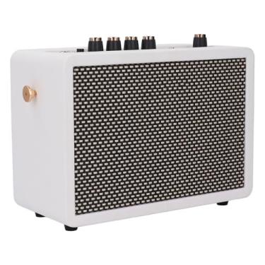 Imagem de Luocute Amplificador de Guitarra Pequeno, Conectividade de 10W Sobrecarga de Distorção Limpa Reverb Efeitos de Desktop Guitarra de Guitarra Alto Alto -falante