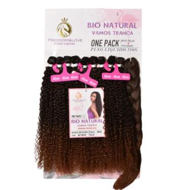 Imagem de Cabelo Miss S Cacheado Com Jumbo 380g Bio Fibra - bbless, 1b30