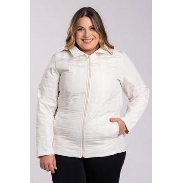 Imagem de Jaqueta Feminina Plus Size Matelasse Dublado Fechamento Zíper - Serena