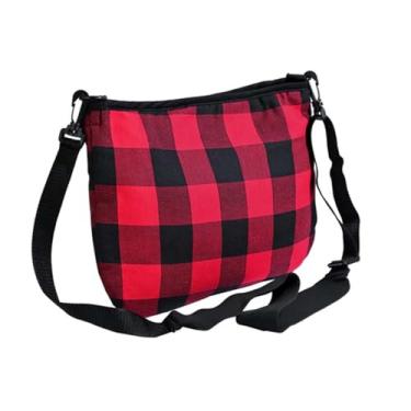 Imagem de LVAD Gear Bolsa de flanela | Bolsa LVAD para pacientes LVAD | Bolsa de equipamento LVAD elegante e funcional com bolsos para controle e bateria (vermelha e preta)