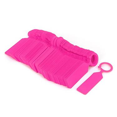 Imagem de aqxreight Planta Laranja de 100pcs para Jardinagem Reutilizável Rótulos de Suspensão para Mudas Flores e árvores 11x2 4cm (Rosa)
