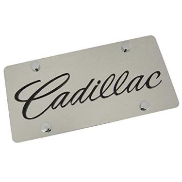Imagem de Eurosport Daytona Laser-Cut Script Name Compatible License Plate for Cadillac (Chrome) Y
