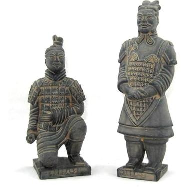 Imagem de Estátua De Soldado Chinês, Conjunto De Figurinhas De Guerreiro De Terracota Aient Traditiol Xi'an, Chi Lembranças De Viagem