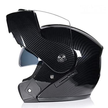 Imagem de Capacete Modular Masculino Com Viseira Capacetes De Motocicleta Capacete De Bicicleta Dourado Rosto Inteiro Modular Pequeno, CC03, S/Suitable for head circumference/55-56cm