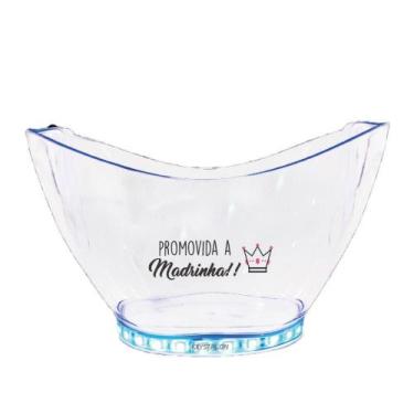 Imagem de Champanheira Com Led Personalizada Para Madrinha - Krystalon