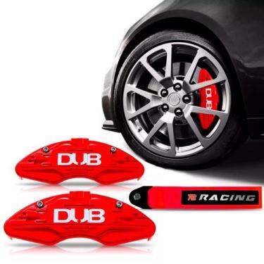 Imagem de Kit tuning tow strap + capa pinça - SP ACESSÓRIOS, Vermelho