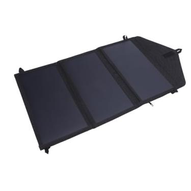 Imagem de Painel Solar Dobrável 30W, Carregador Solar Portátil Com USB Tipo C DC Saída Alta Eficiência Camping Painel Solar Carregador Com Charuto Isqueiro e Braçadeira para Gerador de Usina