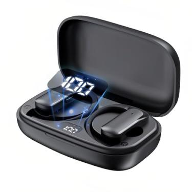 Imagem de H'MASTON Fone de Ouvido Sem Fio Fone Bluetooth Tws 5.3 Intra-auricular Esportivo com Microfone Cancelamento de Ruído para Digital Display Compatível com iPhone Sumsung