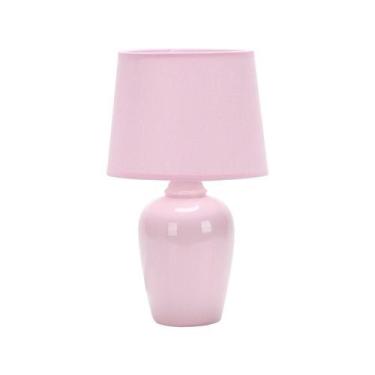 Imagem de Luminária Abajur Taschibra Pottery 37cm E27 Bivolt Rosa