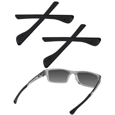 Imagem de Bwake 2 pares de meias auriculares de substituição para óculos Oakley Airdrop OX8046/Airdrop A OX8065/Airdrop MNP OX8121/Traildrop OX8104 - Preto