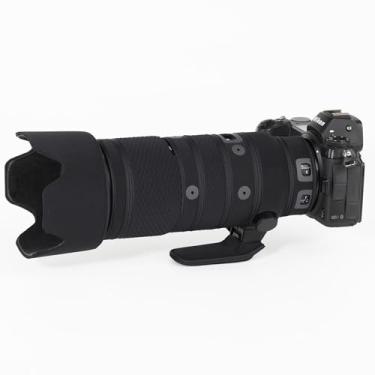 Imagem de CHASING BIRDS Capa protetora de lente impermeável camuflada para Nikon Z 70-200 mm f/2.8 VR S à prova de chuva (preto clássico, com 2.0X TC)