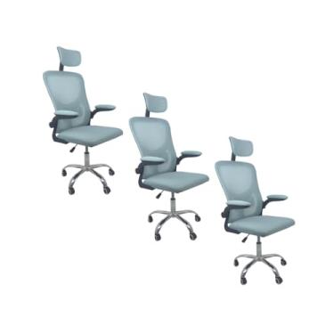 Imagem de Oficial Webshop - Kit 3 Cadeiras de Escritório Diretor Oficial Vegas com apoio -