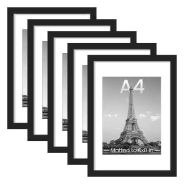 Imagem de Porta-retratos upsimple A4, conjunto de 5 para 6 x 8 com tapete ou 8,3