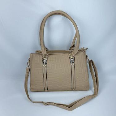 Imagem de Bolsa De Ombro Tote Tranversal Grande Com Alça De Mão marfim