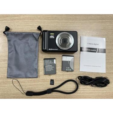 Imagem de Câmera Digital 4K 64MP com Foco Automático,Fotográfica para Vlog, Zoom, Tela 2.8 Polegadas, Cartão SD de 32GB, 2 Baterias, Flash, Câmera Compacta,fotografia