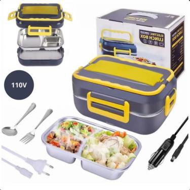 Imagem de Marmiteira Elétrica 12V/110V Inox Para Carro - ROMI