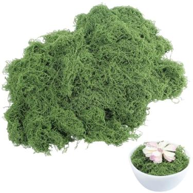 Imagem de SOFPLATE 150 g/150 g musgo artificial para artesanato verde decorativo musgo plantas falsas ornamentos de jardim de fadas acessórios para arranjos florais mesa de jardim de fadas centros de mesa