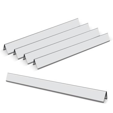 Imagem de Zemibi Barras aromatizantes de substituição de 57 cm para Weber 7536, Spirit 700 Genesis Silver B/C Gold B/C Platinum B/C, Weber 900 Spirit 300 Series com controles laterais, barras de sabor de aço