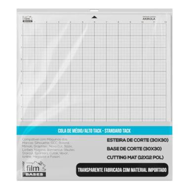 Imagem de Base de Corte com Cola, 30x30 cm, Compatível com Silhouette Cameo e Outras Máquinas, 2 Unidades