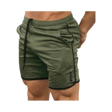 Imagem de Shorts de Fitness Masculino - Malha Respirável, Secagem Rápida para Ve
