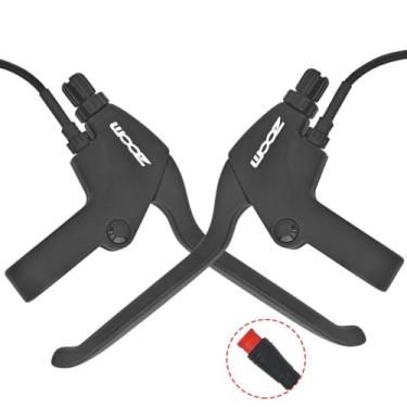 Imagem de Akantor Alavancas de freio de 2 pinos Zoom para Ebike, alavanca de freio de bicicleta elétrica, acessórios de alavanca de freio eletrônico esquerda e direita para bicicleta elétrica e scooter