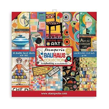 Imagem de Stamperia International Stamperia-Mini Scrapbooking Pad-Bauhaus, 20 x 20 cm, multicolorido