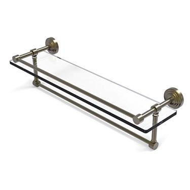 Imagem de Prateleira de vidro Allied Brass WP-1TB/16-GAL-ABR Wp 1 Tb Gal Inch Gallery Towel Bar, 40 cm, latão antigo
