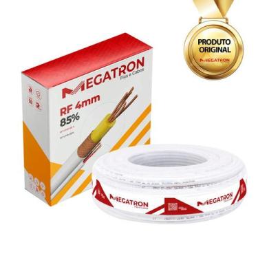 Imagem de Cabo Coaxial Flexível 85 Alarme Cftv 4mm Rolo Com 100m - Megatron