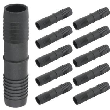Imagem de Kit 10 União De Emenda De 3/8 Pol P/ Mangueira De Irrigação - Rebouças