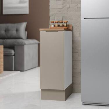 Imagem de Balcão 1 Porta 30cm com Tampo com Rodapé Ipanema CabeCasa MadeiraOrigi