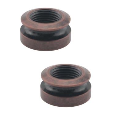 Imagem de DGHAOP 2 peças de tampa de pino de cauda de captador peça de reparo de guitarra peça de substituição ponta de cobre tampa de pino de metal