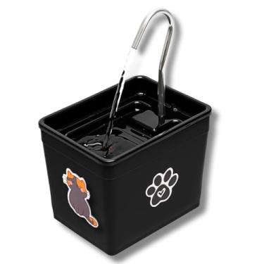 Imagem de Bebedouro para Gatos 1,8L Automático – Fonte Silenciosa Bivolt, Estimula Hidratação, Evita Problemas Renais, Ideal para Pets (Black, 1,8 Litros)
