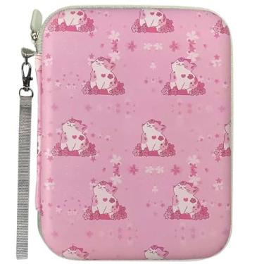 Imagem de Estojo de cartão compatível com porta-cartões Yoto com 80 bolsos, pasta para cartões, fichário com zíper para mini audiolivros de 5,8 x 8,6 cm (rosa brilhante)