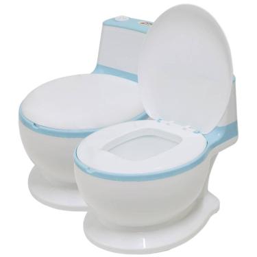 Imagem de Penico Privadinha Troninho Redutor Som Descarga Flush Azul