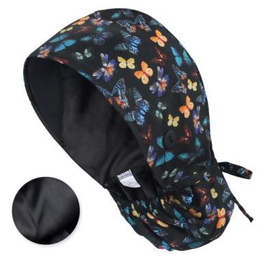 Imagem de Boné de trabalho IRIS CRAFT ajustável de algodão acetinado