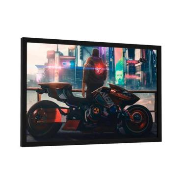 Imagem de Quadro decorativo - cyberpunk 2077 moto kusanagi - Cultture, 40x60cm, 