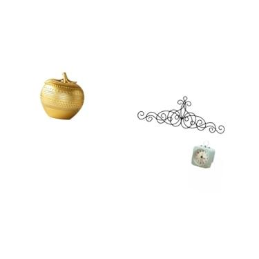 Imagem de Fenteer Escultura Moderna de Frutas em Resina E Decoração de Parede com Flores em Metal para Mesa, Estante, Sala de Jantar, Quarto, Escritório, Pátio, Espaços