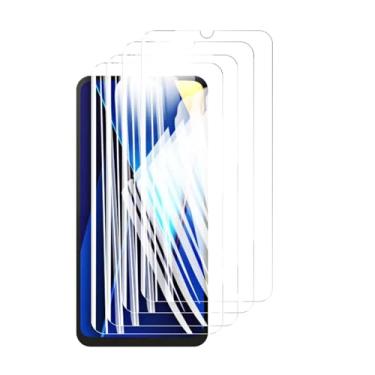 Imagem de Protetor de tela para Xiaomi Poco C65 4G, 4 unidades, vidro temperado, cristal de alumínio, capa antirriscos, compatível com impressão digital de 6,74" (HD)