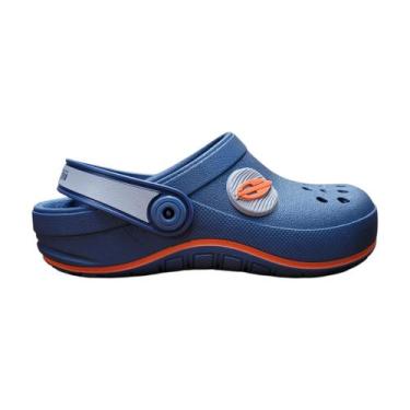 Imagem de Babuch Sandália Infantil Mormaii Com Tira No Calcanhar, Azul, Cinza, L