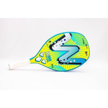 Imagem de Raquete de Beach Tennis Super Spin Azul e Amarelo -  Wave-Unissex