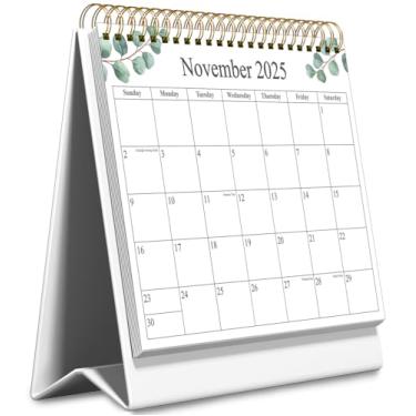 Imagem de Calendário de mesa 2026 - funciona de novembro de 2025 a junho de 2027 - Lindo calendário de mesa pequeno para facilitar a organização, 15 x 20 cm, folha