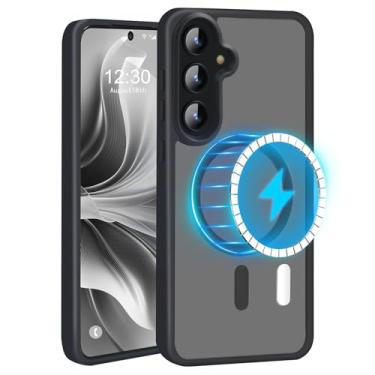 Imagem de Forhonbri Capa para Samsung Galaxy A16 4G/5G Capa N52 Magnética Mais Forte Atualizada, Apto para MagSafe Sem Impressões Digitais/Riscos Translúcido Fino Resistente para A16 4G/5G Capa de Telemóvel