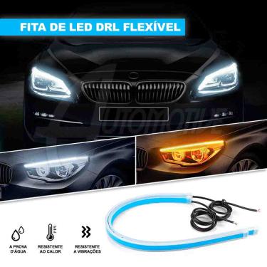 Imagem de Kit Fita Led DRL + Pisca Seta Sequencial 12v 60cm