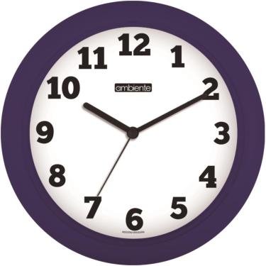 Imagem de Relógio De Parede Ambiente Ref: 191300-011 Azul Números