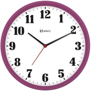 Imagem de Relógio De Parede Herweg Ref: 6126-331 Rosa Escuro